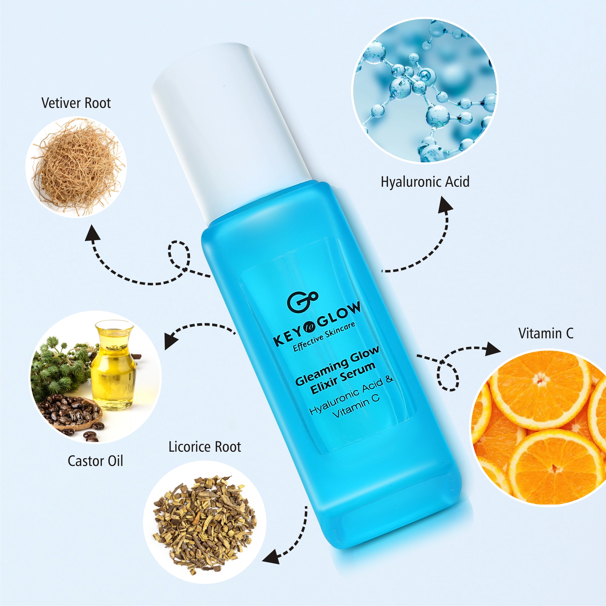 Premium skincare products for glowing skin